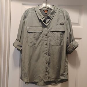 Eddie Bauer Men's Guide Shirt SPF 50+ Protection Outdoors Hiking Size XL